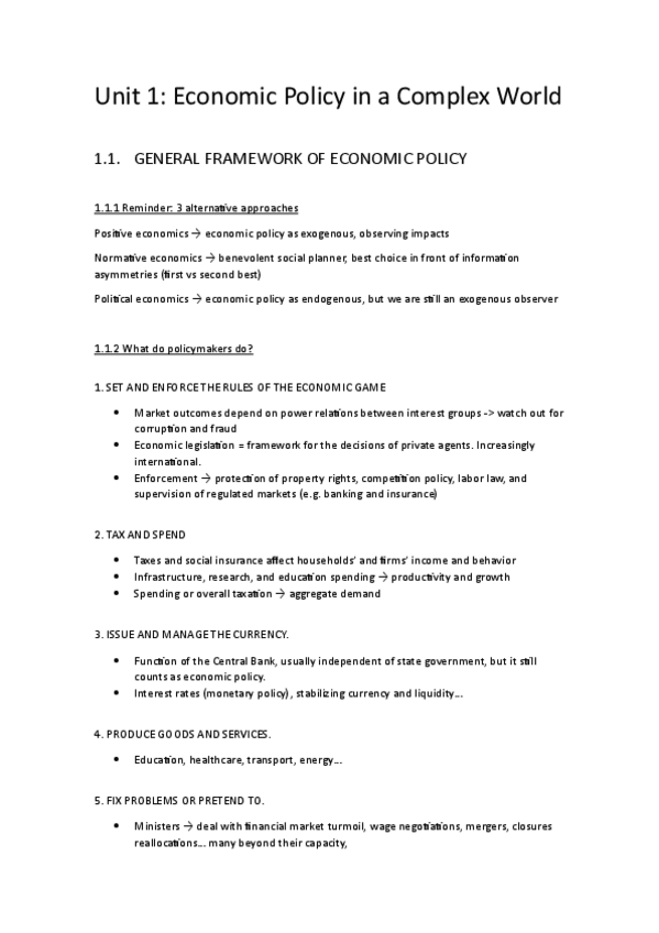 Miniatura del documento Apuntes-Unit-1-Economic-Policy-in-a-Complex-World.pdf