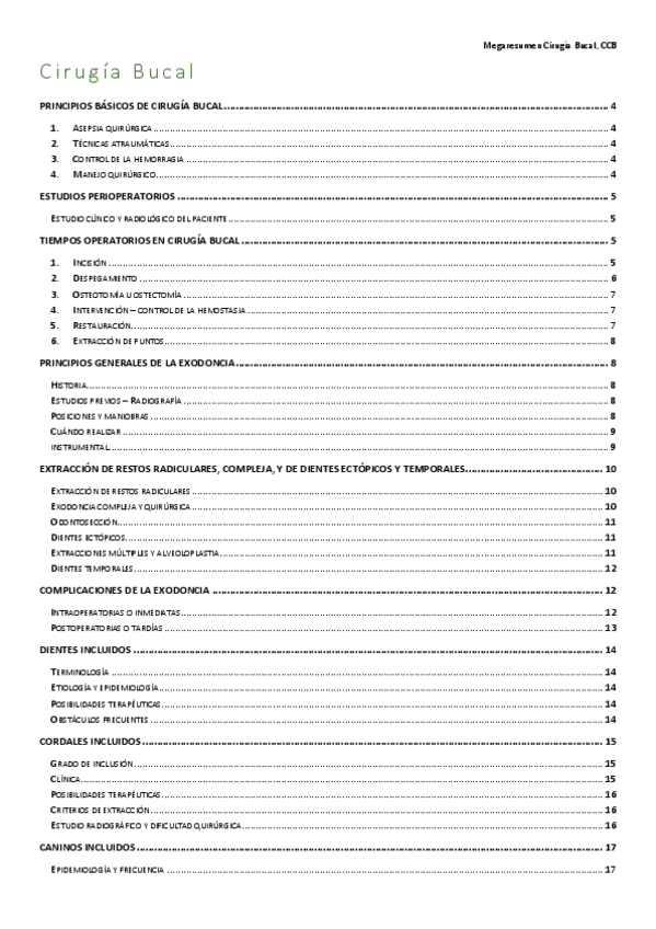 Miniatura del documento Megaresumen de cirugía bucal preclínica.pdf