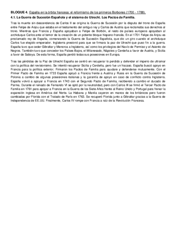 Miniatura del documento 4.1. La Guerra de Sucesión Española y el sistema de Utrecht. Los Pactos de Familia..pdf
