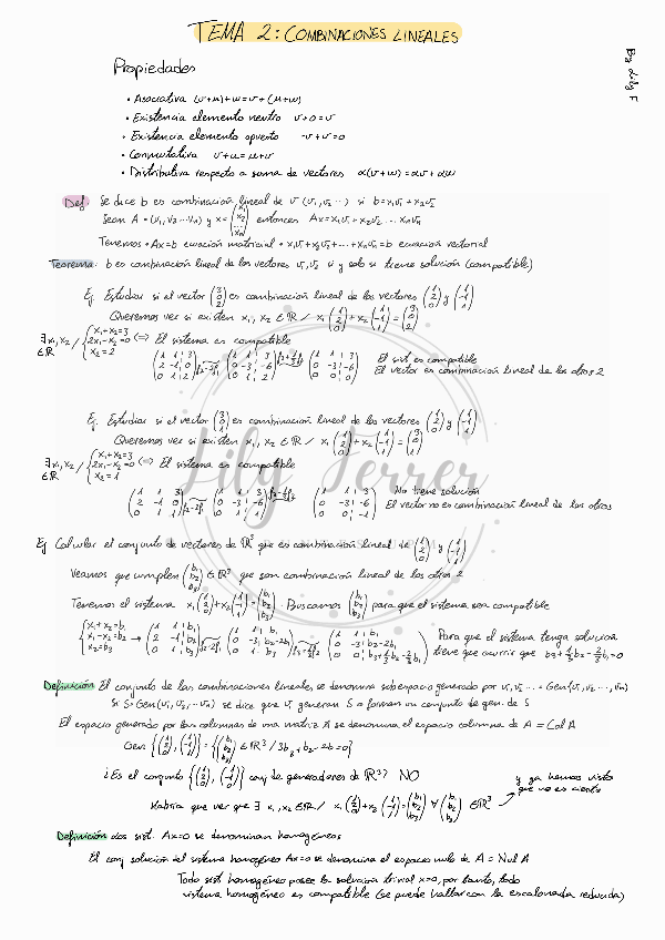 Miniatura del documento AL T2 Combinaciones lineales.pdf