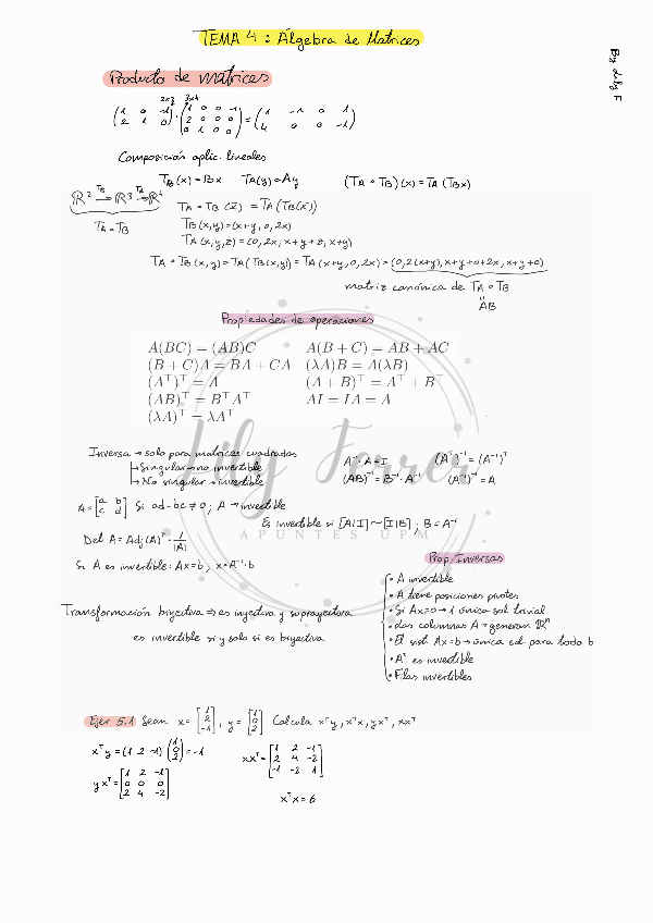 Miniatura del documento AL T4. Álgebra de matrices.pdf