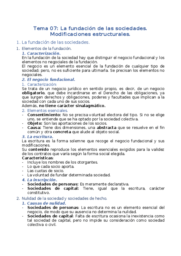 Miniatura del documento Tema07FundacionSociedadesModificacionesEstructurales.docx
