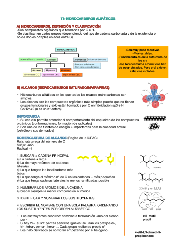 Miniatura del documento T3 apuntes hidrocarburos alifáticos.pdf