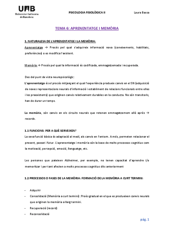 Miniatura del documento TEMA 6 - APRENENTATGE I MEMÒRIA.pdf