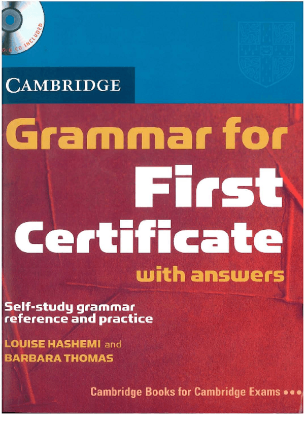 Miniatura del documento Cambridge Grammar For First Certificate with answers.pdf