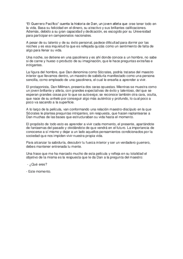 Miniatura del documento Resumen propio "El Guerrero Pacifico" - PSICOLOGÍA DE LA EDUCACIÓN.pdf