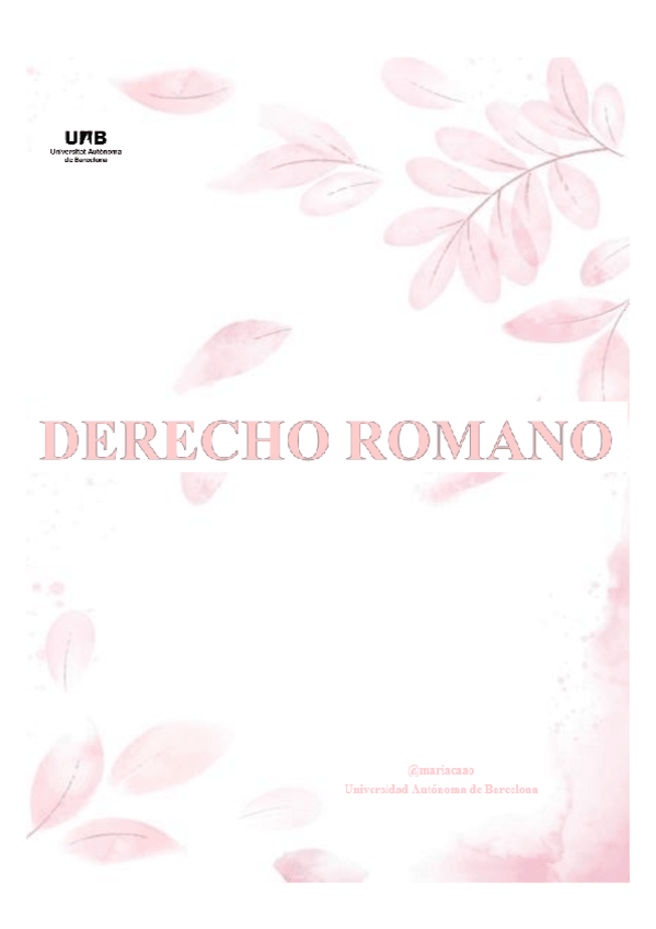 Miniatura del documento Derecho Romano 1º curso.pdf