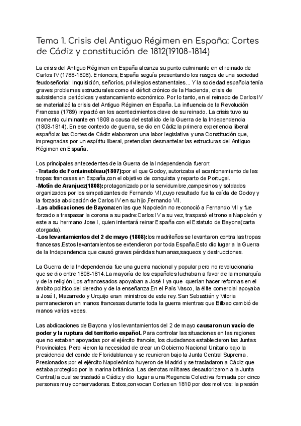 Miniatura del documento Tema-1Crisis-del-antiguo-regimen-en-EspanaCortes-de-Cadiz-y-constitucion-de-18121808-1814.pdf