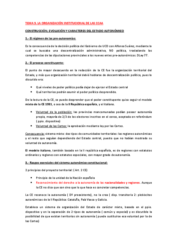Miniatura del documento TEMA 9. LA ORGANIZACIÓN INSTITUCIONAL DE LAS CCAA.pdf