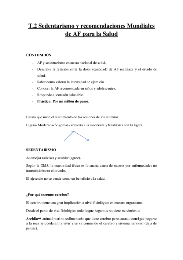 Miniatura del documento APUNTES TEMA 2- SEDENTARISMO Y RECOMENDACIONES.pdf