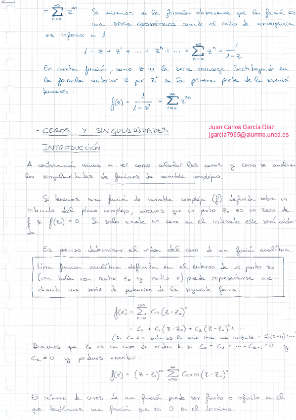 Miniatura del documento TEMA 9 - Ceros y singularidades aisladas (Funciones de variable compleja).pdf