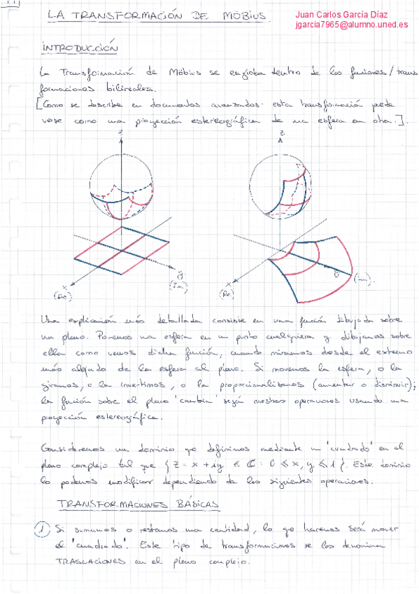 Miniatura del documento TEMA 11 - Transformación conforme (Funciones de variable compleja).pdf