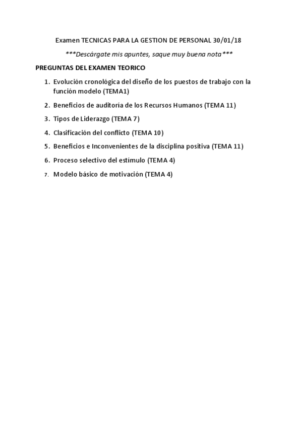 Miniatura del documento Examen TECNICAS PARA LA GESTION DE PERSONAL 30.pdf