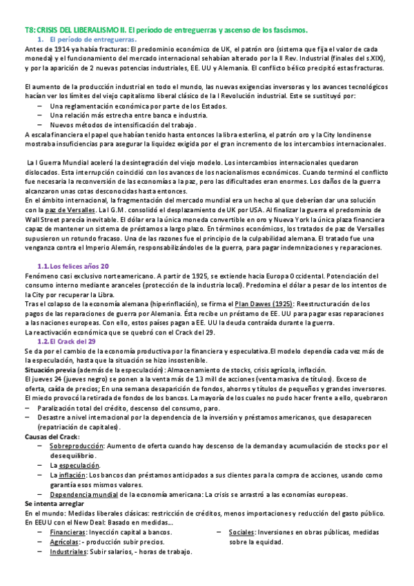 Miniatura del documento T8. La crisis del liberalismo II. Periodo de entreguerras y ascenso de los fascismos.pdf