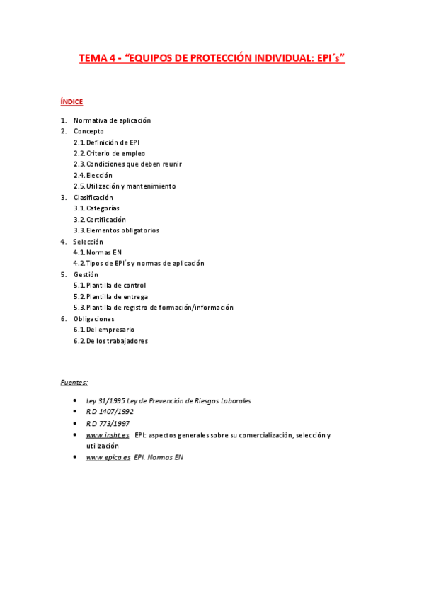 Miniatura del documento TEMA 4. Equipos de protección individual.pdf