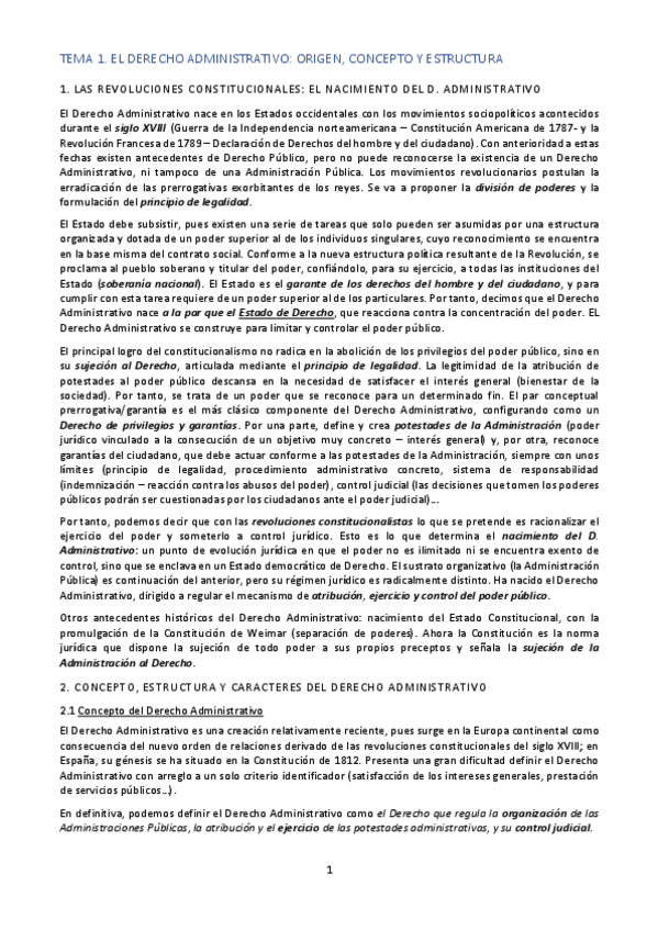 Miniatura del documento Tema 1. El Derecho Administrativo.pdf