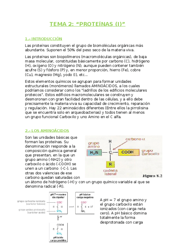 Miniatura del documento TEMA 2 proteinas.docx