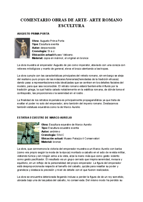 Miniatura del documento Comentario obres de arte romano- escultura.pdf