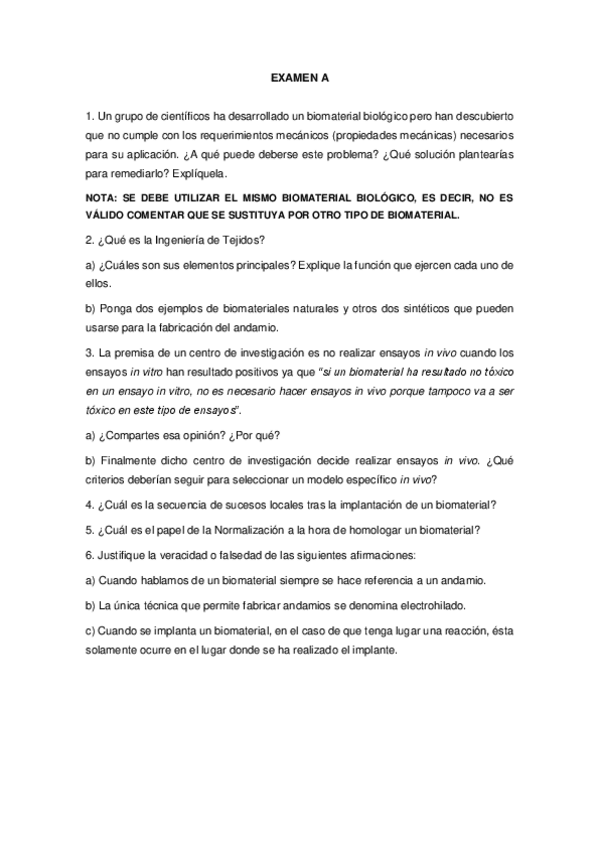 Miniatura del documento Preguntas Examen Biomateriales (2º Parcial).pdf