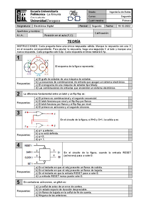 Miniatura del documento Segundo Parcial Electrónica Digital (22-23).pdf