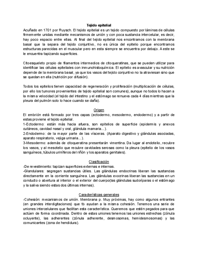Miniatura del documento Tejido-epitelial-2023-apuntes.pdf