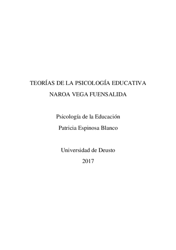 Miniatura del documento Teorías de la psicología educativa - VEGA FUENSALIDA- NAROA.docx