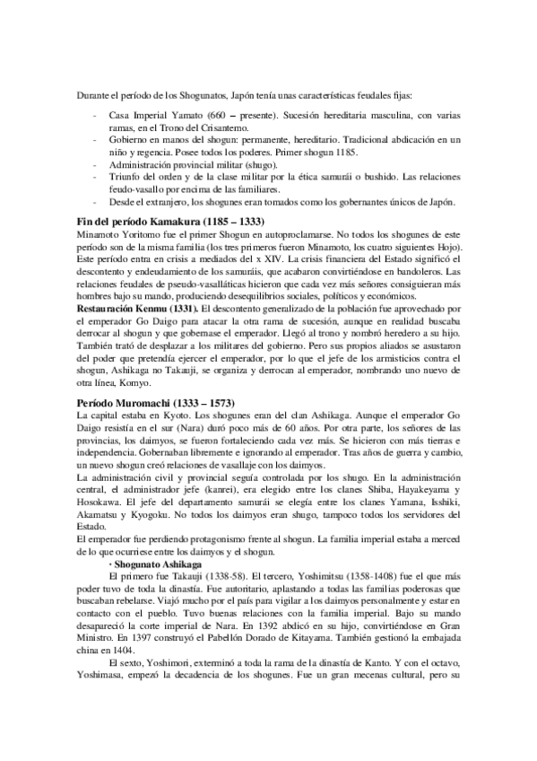 Miniatura del documento Tema 10. Japón en el periodo final Muromachi (1500-1573) y Azuchi Momoyama (1573-1603).pdf