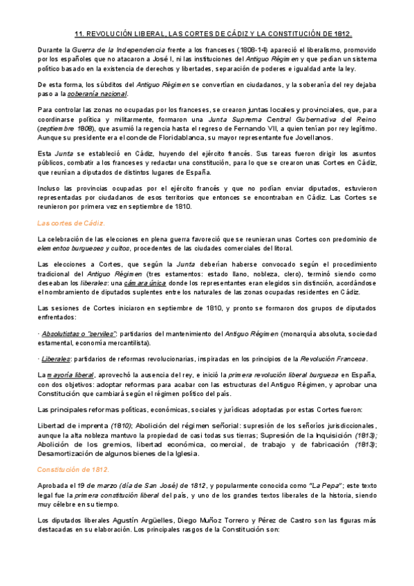 Miniatura del documento Epigrafe-11-La-revolucion-liberal-las-Cortes-de-Cadiz-y-la-Constitucion-de-1812..pdf