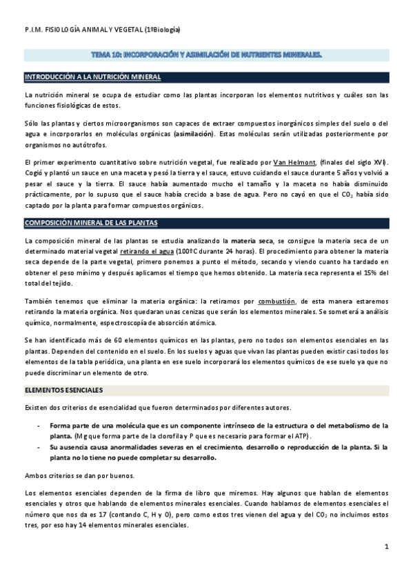 Miniatura del documento Tema 10. Incorporación y Asimilación de Nutrientes Minerales..pdf
