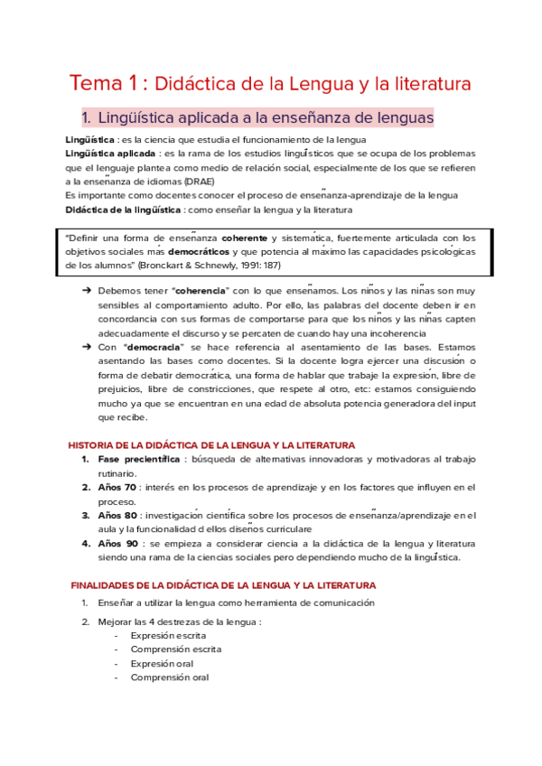 Miniatura del documento Tema 1 : Didactica de la Lengua y la literatura.pdf