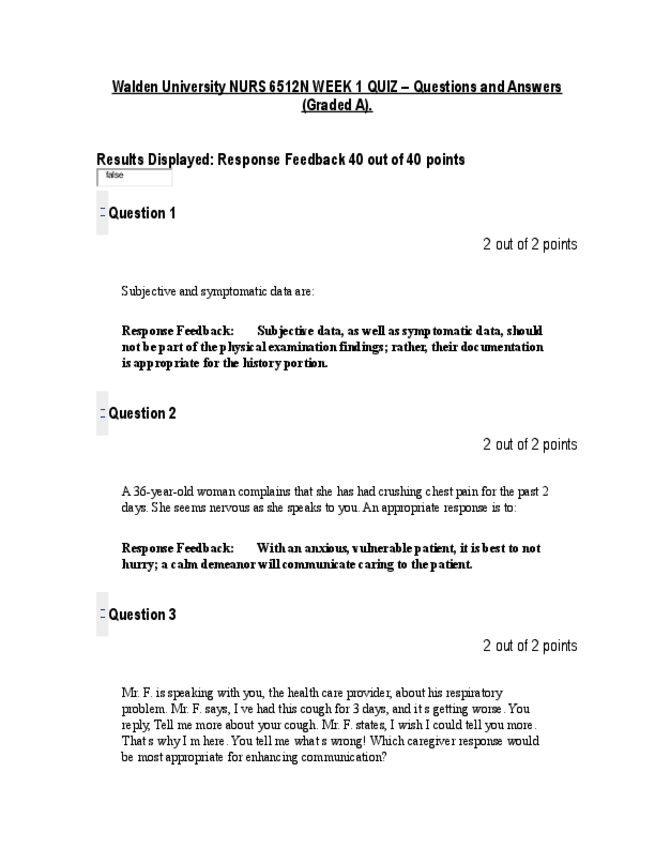 Miniatura del documento Walden-University-NURS-6512N-WEEK-1-QUIZ-Questions-and-Answers-Graded-A..pdf