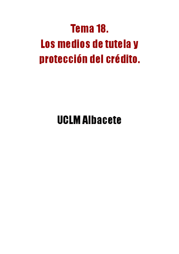 Miniatura del documento Tema-18.-Los-medios-de-tutela-y-proteccion-del-credito..pdf
