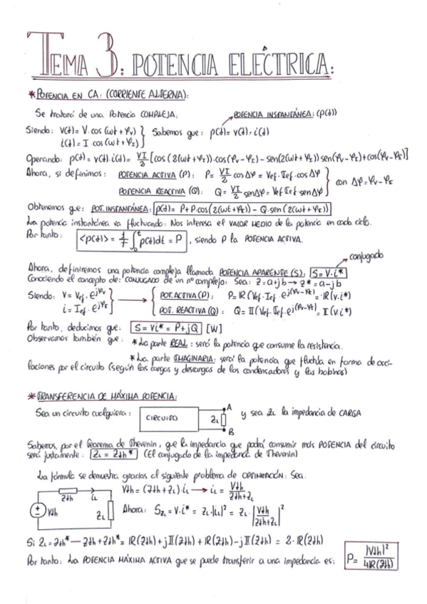 Miniatura del documento CIRCUITOS T.3 (Potencia Eléctrica).pdf