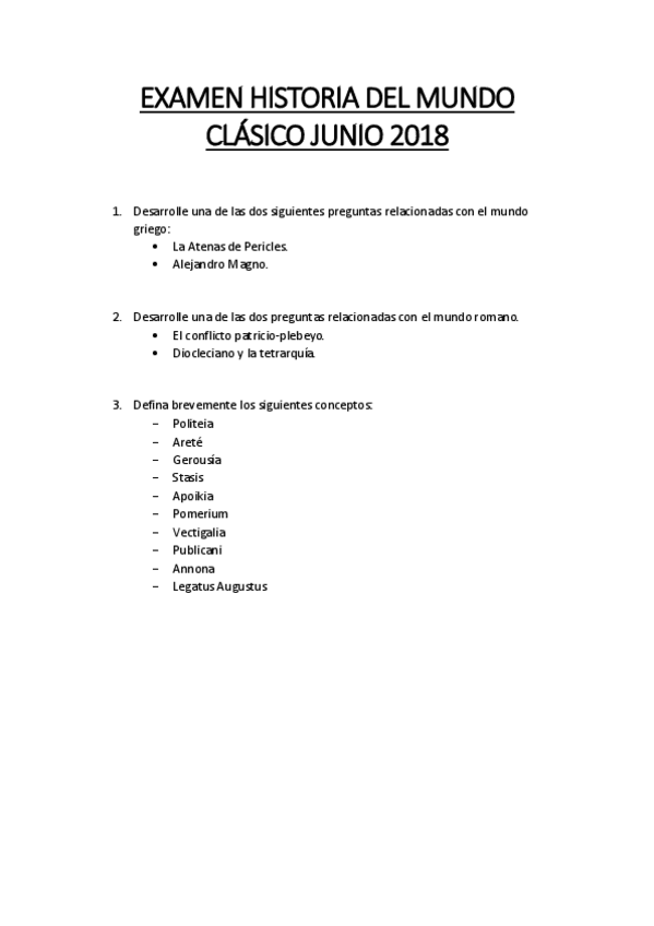 Miniatura del documento EXAMEN HISTORIA DEL MUNDO CLÁSICO JUNIO 2018.pdf