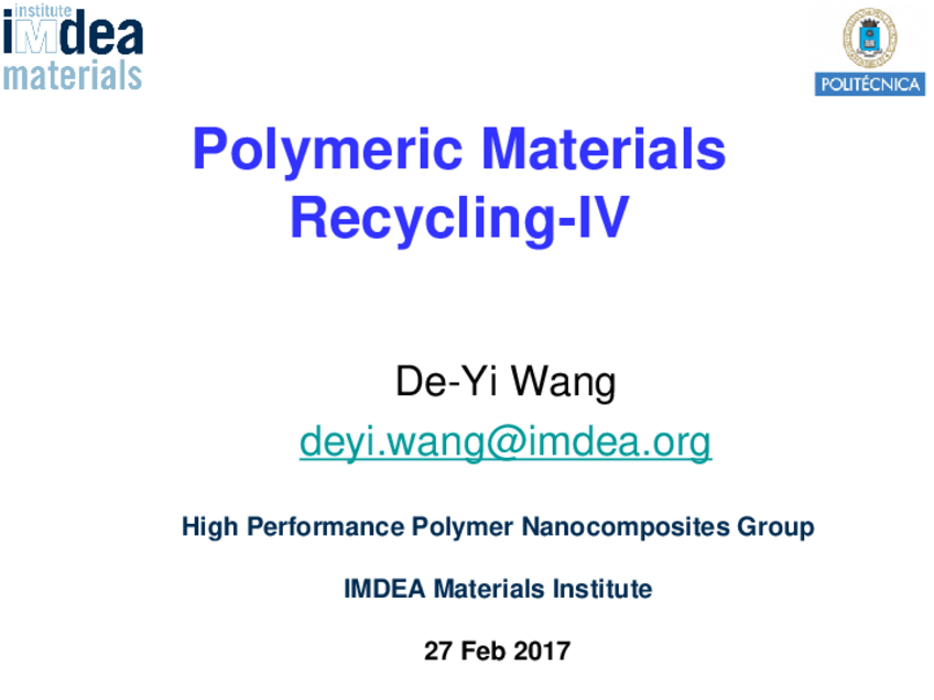 Miniatura del documento Polymer Recycling-IV.pdf