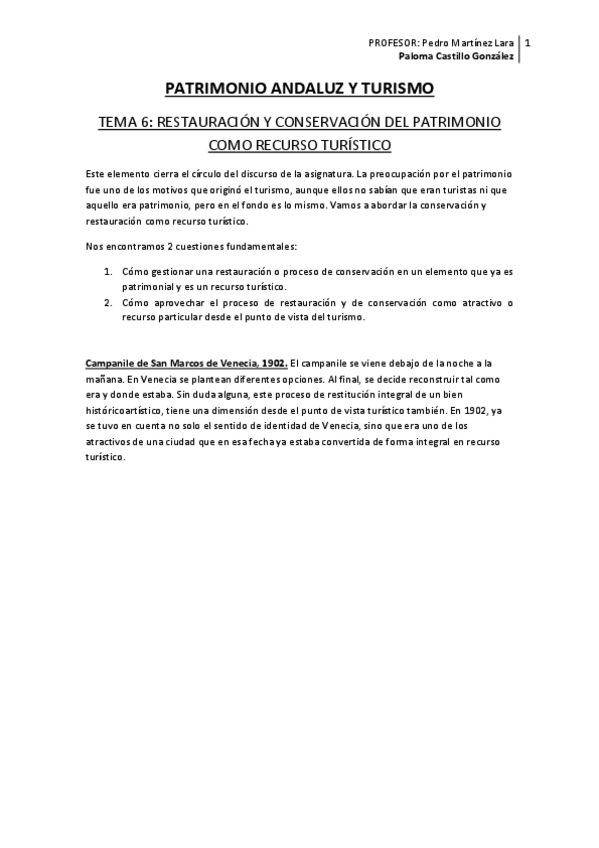 Miniatura del documento TEMA 6 RESTAURACIÓN Y CONSERVACIÓN DEL PATRIMONIO COMO RECURSO TURÍSTICO.pdf