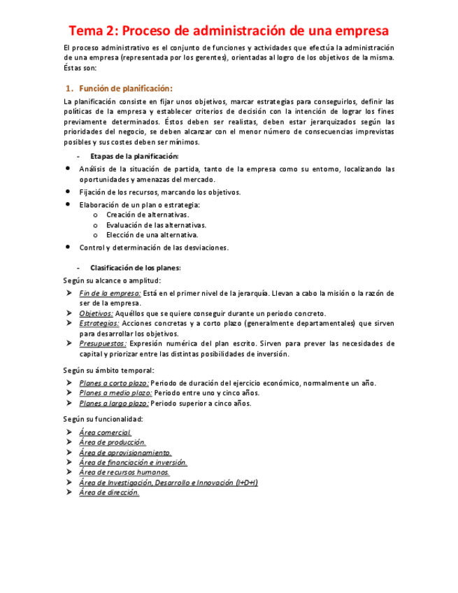 Miniatura del documento Tema 2 - Proceso de administración de una empresa.pdf
