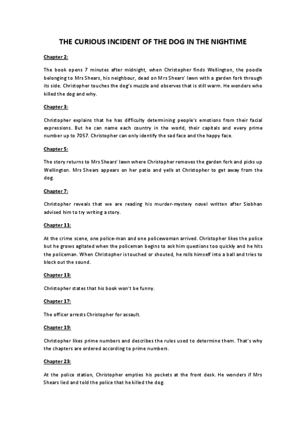 Miniatura del documento RESUMEN THE CURIOUS INCIDENT OF THE DOG IN THE NIGHTIME.pdf