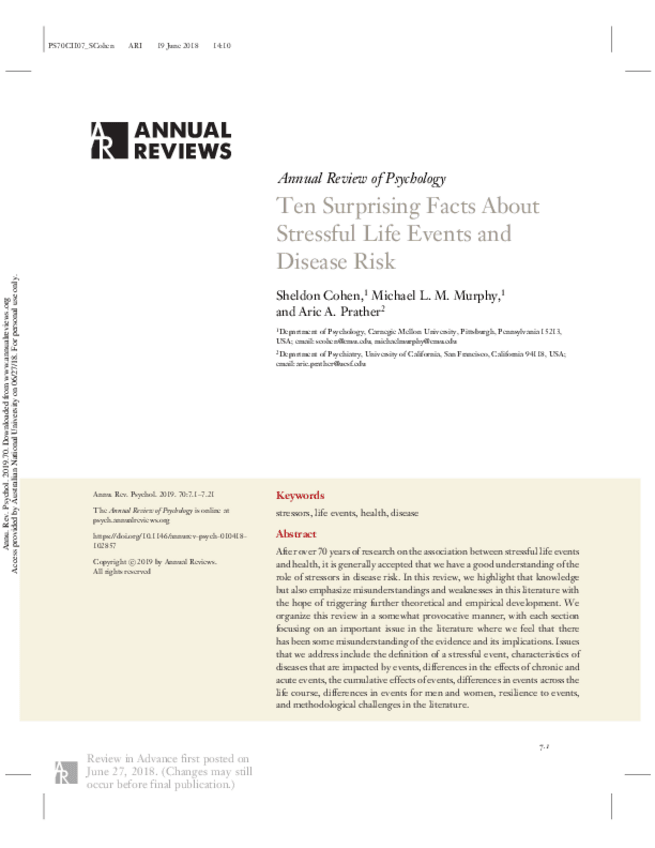 Miniatura del documento 057Tema4Cohen2018Ten-Surprising-Facts-About-Stressful-Life-Events-and-Disease-Risk.pdf