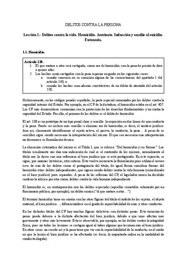 Miniatura del documento Leccion-1.-Delitos-contra-la-vida.-Homicidio.-Asesinato.-Induccion-y-auxilio-al-suicidio.-Eutanasia..pdf