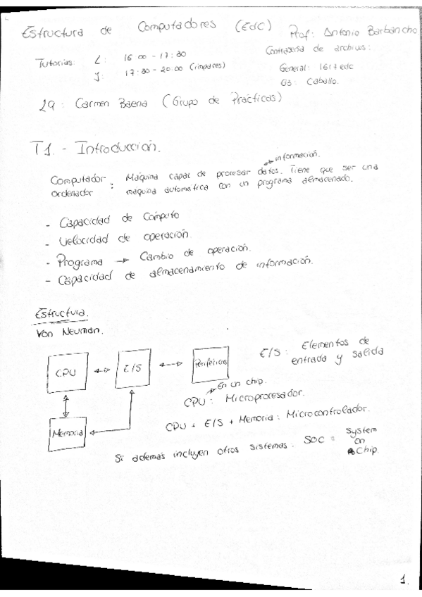 Miniatura del documento [Apuntes] Estructura de Computadores 1º Ing. de Computadores.pdf