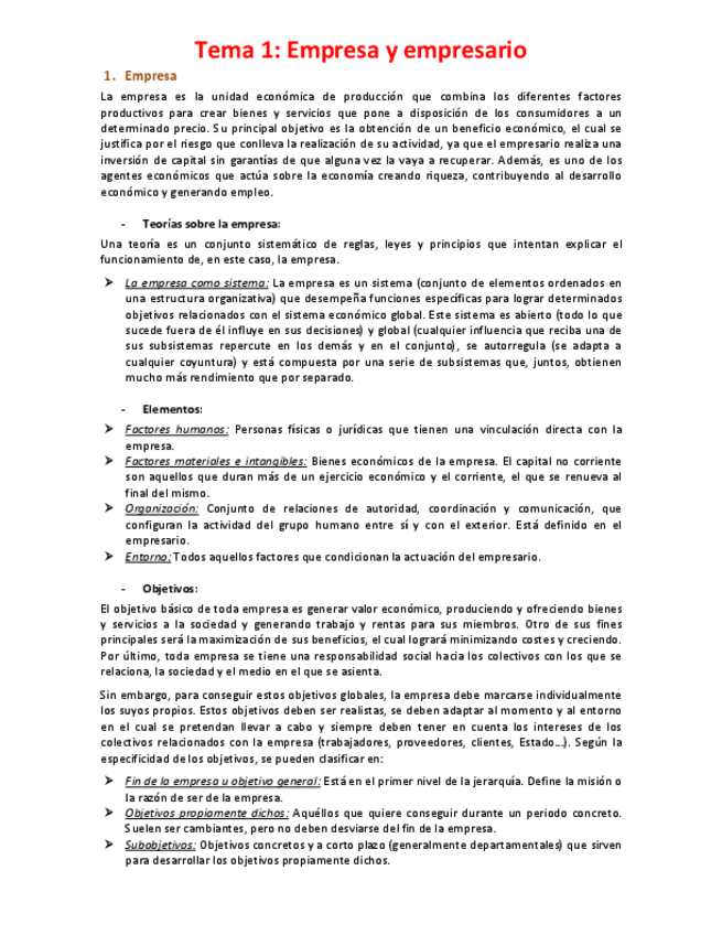 Miniatura del documento Tema 1 - Empresa y empresario.pdf