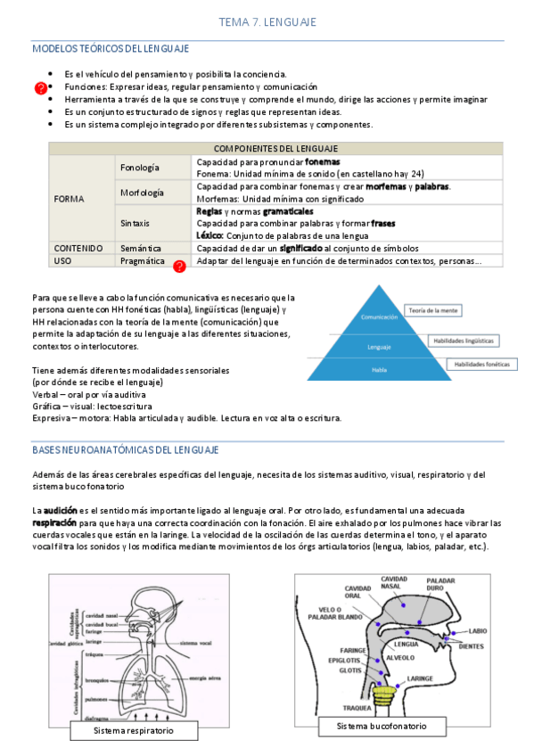 Miniatura del documento Resumen Tema 7 - Neuropsicología del Lenguaje.pdf