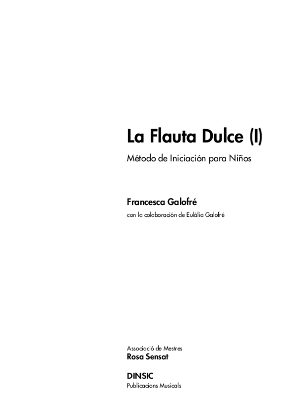 Miniatura del documento 09 La flauta dulce - Metodo de iniciacion.pdf