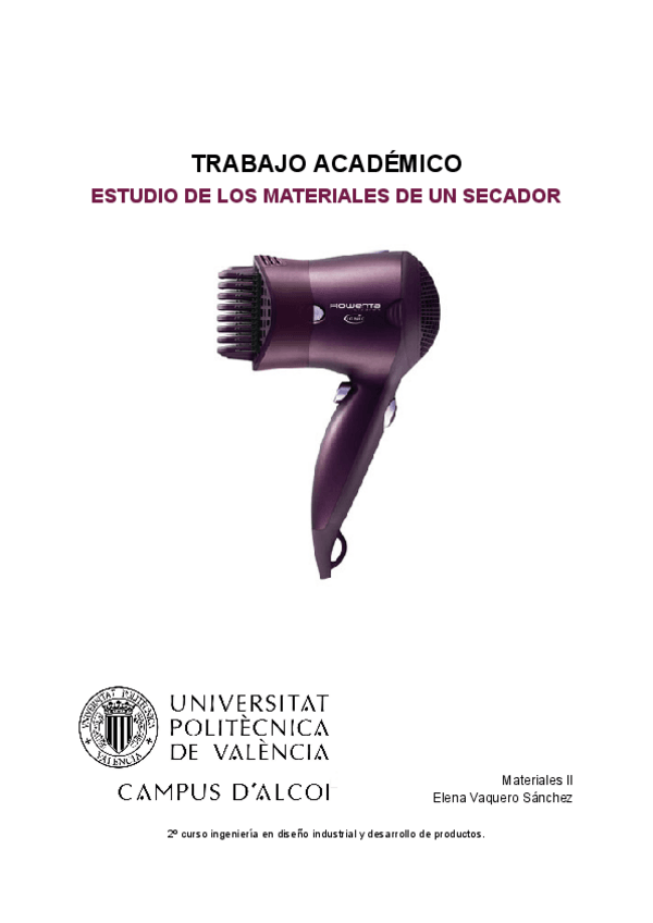 Miniatura del documento Proyecto materiales objeto. Nota: 10/10  (secador de pelo).pdf