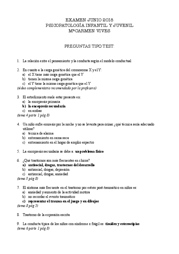 Miniatura del documento Examen Junio 2018 Psicopatología infantil y juvenil.pdf