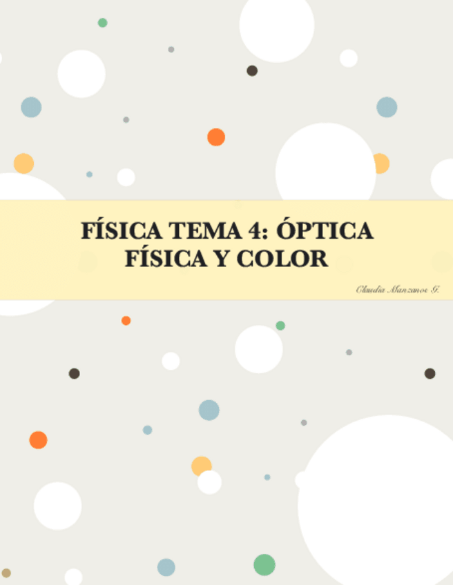 Miniatura del documento Tema 4: Óptica física y Color (ejercicios).pdf