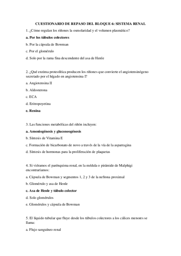 Miniatura del documento CUESTIONARIO CORREGIDO REPASO SISTEMA RENAL.pdf