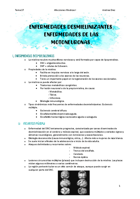 Miniatura del documento Tema-27-Enfermedades-desmielinizantes.-Enfermedades-de-las-motoneuronas..pdf