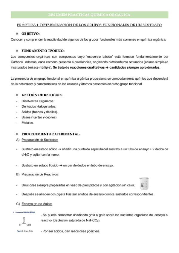 Miniatura del documento Resumen Prácticas Química Orgánica.pdf
